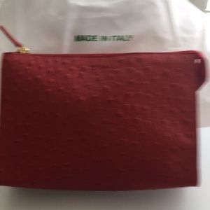 Stefano Bravo leather clutch made in Italy